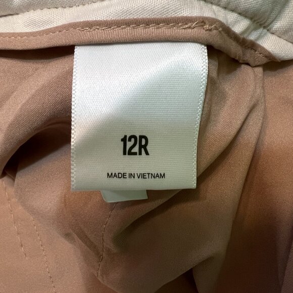 Express Women's 12R High Rise Ankle Dress Pants Beige Tan - Picture 8 of 12